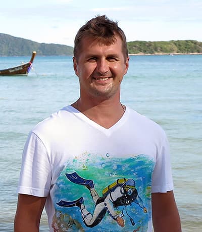 PADI инструктор по дайвингу на Пхукете - Андрей Воронин